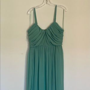Green bridesmaid dress
